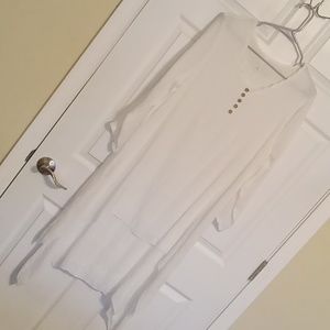 Not sure of brand 3x white gauze lightweight dress measurements are list…